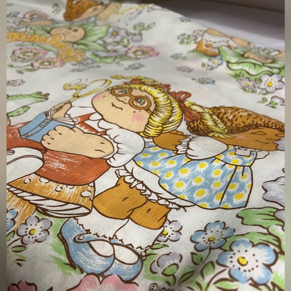 Vintage Cabbage Patch Kids Flat Sheet - Picture 2 of 3